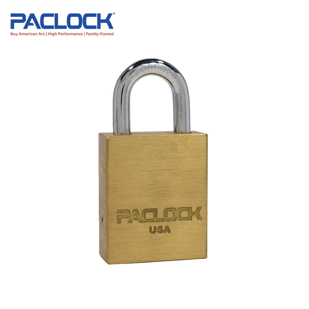 PACLOCK Heavy-Duty Brass Padlock with 3/4 Inch Shackle Spread LFIC-Y7-3B Series