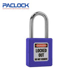 PACLOCK Thermoplastic 7-Pin Lock - Tag Out Padlock with Shackle Spread 3/4 Inch and Keyways PR2 PL410-PRO Series - Hardened Steel Shackles