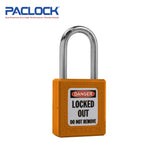 PACLOCK Thermoplastic 7-Pin Lock - Tag Out Padlock with Shackle Spread 3/4 Inch and Keyways PR2 PL410-PRO Series - Hardened Steel Shackles