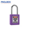 PACLOCK Thermoplastic 7-Pin Lock - Tag Out Padlock with Shackle Spread 3/4 Inch and Keyways PR2 PL410-PRO Series - Brass Shackles