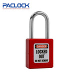 PACLOCK Thermoplastic 7-Pin Lock - Tag Out Padlock with Shackle Spread 3/4 Inch and Keyways PR2 PL410-PRO Series - Hardened Steel Shackles