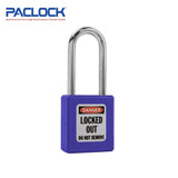 PACLOCK Thermoplastic 7-Pin Lock - Tag Out Padlock with Shackle Spread 3/4 Inch and Keyways PR2 PL410-PRO Series - Hardened Steel Shackles