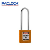 PACLOCK Thermoplastic 7-Pin Lock - Tag Out Padlock with Shackle Spread 3/4 Inch and Keyways PR2 PL410-PRO Series - Hardened Steel Shackles