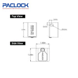 PACLOCK Stainless Steel Locking Hitch Pin Lock Body TL80S Series