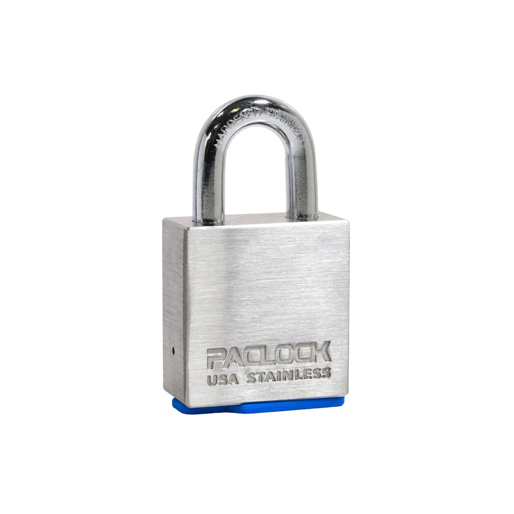 PACLOCK Heavy-Duty Stainless Steel Padlock with 3/4 Inch Shackle Spread and P0 Keyway UCS-3S Series - Hardened Steel Shackles