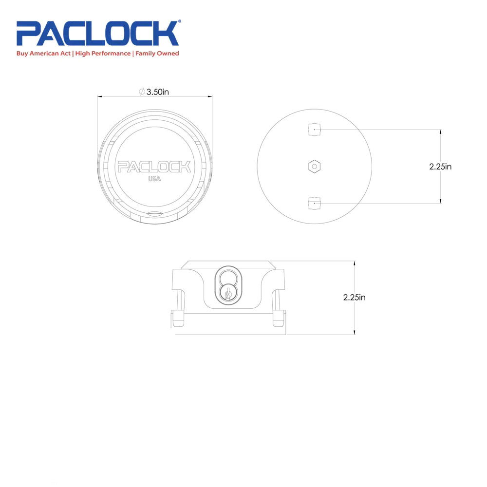 PACLOCK Stainless Steel Chain Locking System for 13mm Chain UCS-5S Series