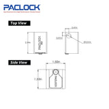 PACLOCK Aluminum Locking Hitch Pin Lock Body UCS-80A Series