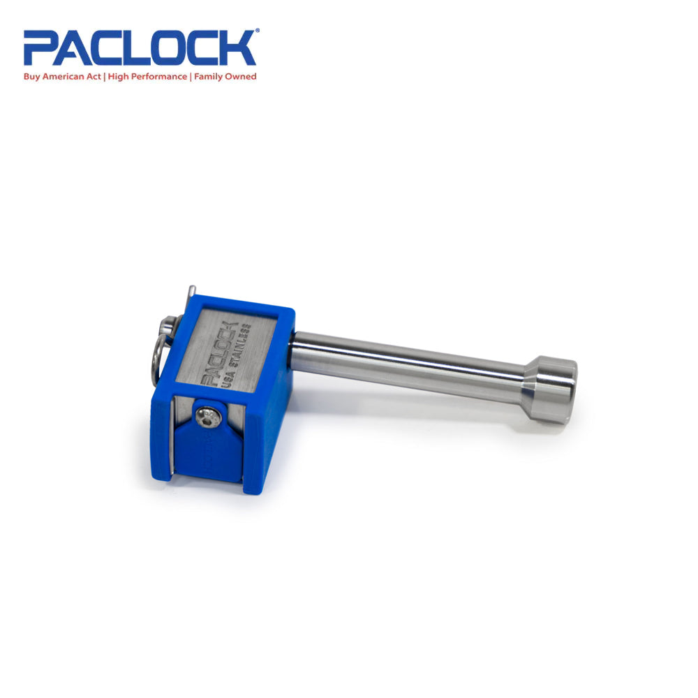 PACLOCK Locking Hitch Pin - Stainless Steel - for 2, 2.5 and 3 Inch  Receivers with P0 Keyway UCS-80S-250 Series - 316 Stainless Steel Shackles