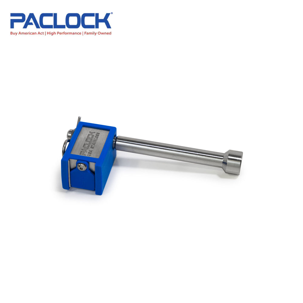 PACLOCK Locking Hitch Pin - Stainless Steel - for 4 Inch Wide Receivers UCS-80S-400 Series - 316 Stainless Steel Shackles