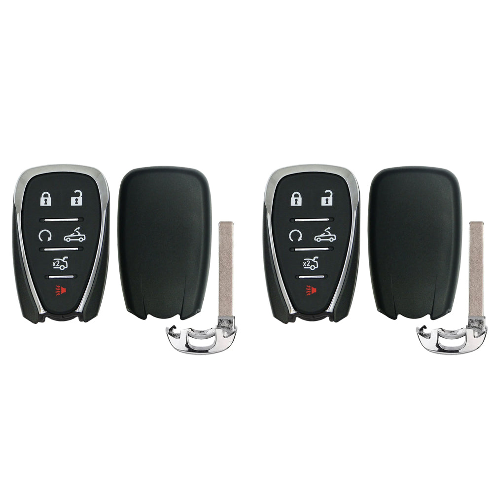 2016 - 2024 Chevrolet Camaro Smart Key Shell 6 Buttons (2 Pack)