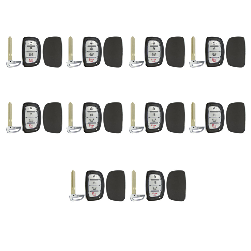 2013 - 2016 Hyundai Elantra Smart Key Shell 4B w/ Trunk (10 Pack)