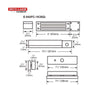 SECO-LARM E-942FC-1K3SQ 1,200-lb Electromagnetic, Face Mount, Weldable Gate Lock