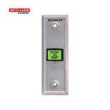 SECO-LARM SD-7103GC-PTQ Slimline LED-Illuminated RTE Wall Plate, Built-in Timer