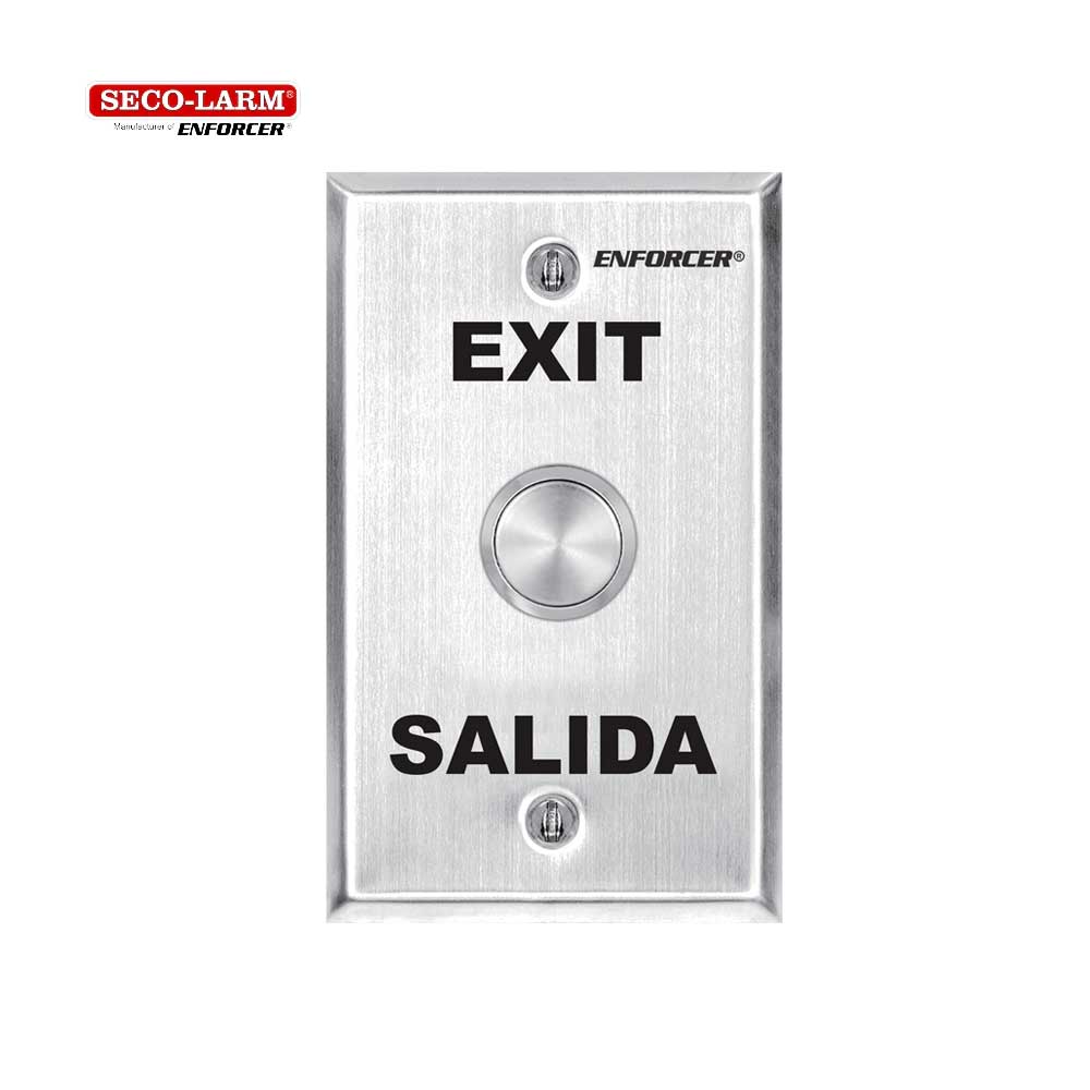 SECO-LARM SD-7204SGEX1Q Vandal-Resistant RTE Wall Plate â€“ Single-gang