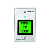 SECO-LARM SD-8202GT-PEQ RF Wireless Request-to-Exit Plate, Single-Gang, Green 2" Square Button