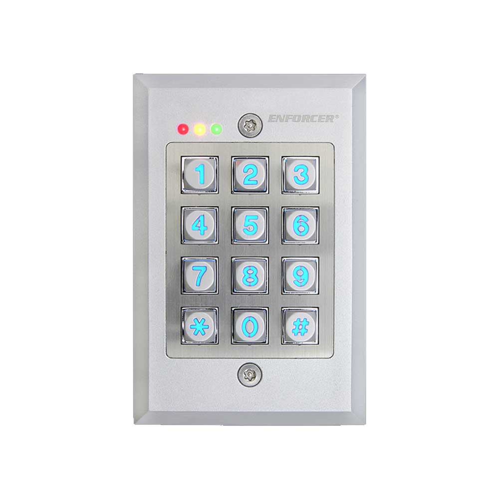 SECO-LARM SK-1123-FDQ Vandal Resistant Flush-Mount Access Control Keypad