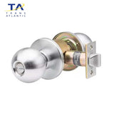 Trans-Atlantic - DL-HVB Series - HVB Heavy Duty Cylindrical Knobset - Grade 1 - US32D (Brushed Stainless Steel)