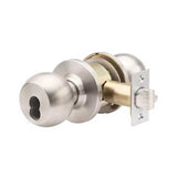 Trans-Atlantic - DL-HVB Series - HVB Heavy Duty Cylindrical Knobset - Interchangaeble Core - Grade 1 - US32D (Brushed Stainless Steel)