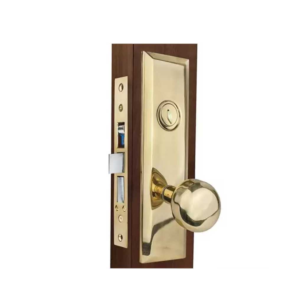 Trans-Atlantic - DL-ML914 - Architectural Mortise lock - Escutcheon Style - US3 (Polished Brass)