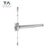 Trans-Atlantic - 900 Series - Grade 1 - Heavy Duty - 36 - 3 point Surface Vertical Rod - Mortise Exit Device - Aluminum Finish