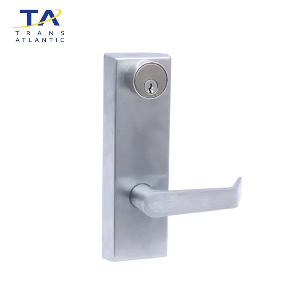 Trans-Atlantic - Escutcheon Lever Trim - Exit Device Accessories - Brushed Chrome