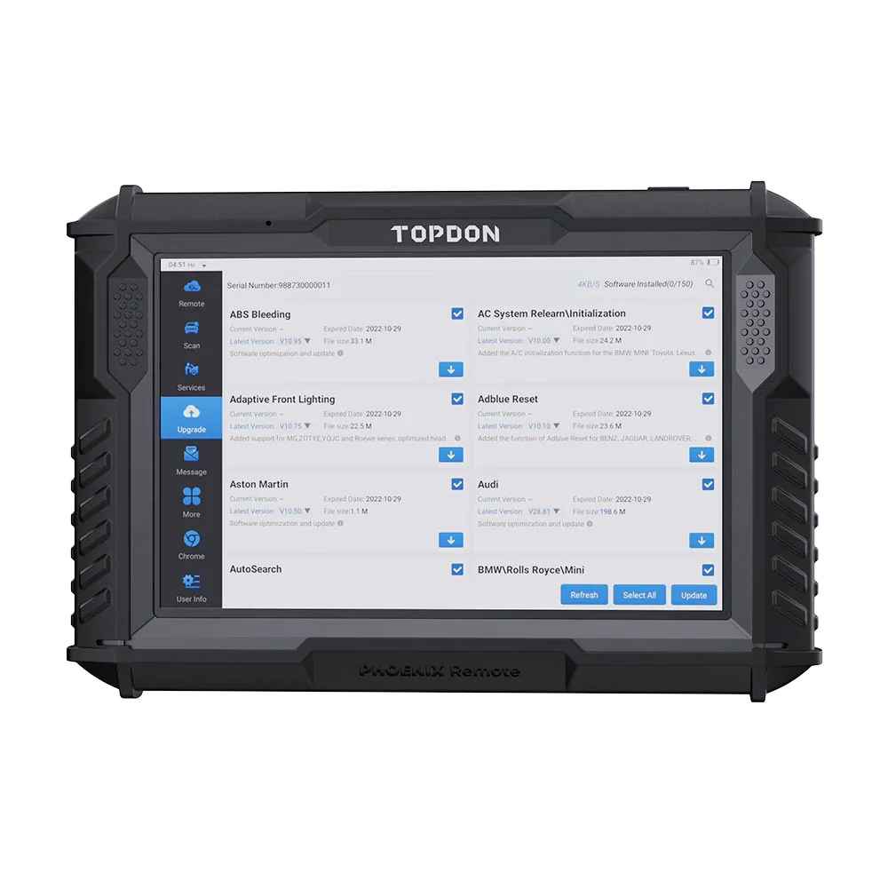 TOPDON PHOENIX REMOTE Automotive Diagnostic Scanner with T-Ninja Box OBD IMMO System and Key Programmer